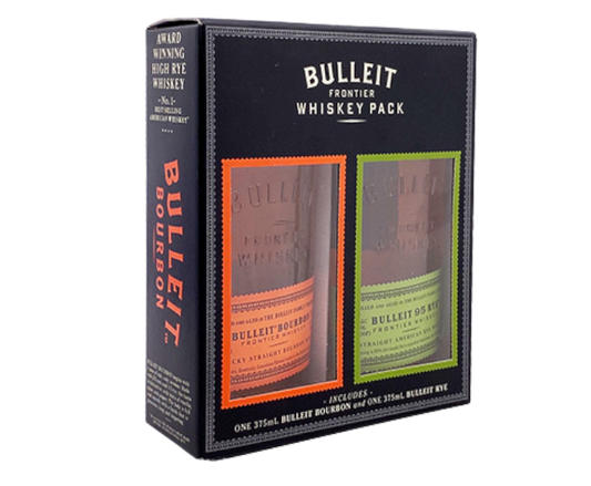 Bulleit Frontier Whiskey Combo Pack 375ml (Boubon & Rye)