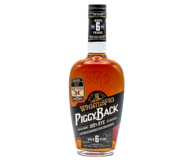 WhistlePig ''PiggyBack'' 6 Years Big Papi Rye 750ml