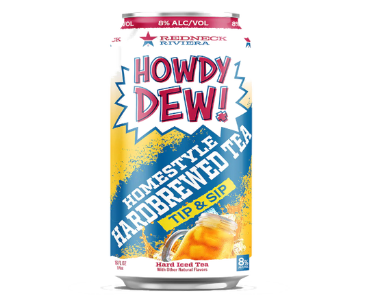 Redneck Riviera Howdy Dew Homestyle Hardbrewed Tea 16oz 6-Pack Can