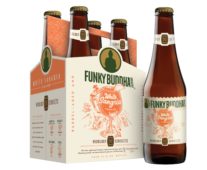 Funky Buddha White Sangria 12oz 4-Pack Bottle