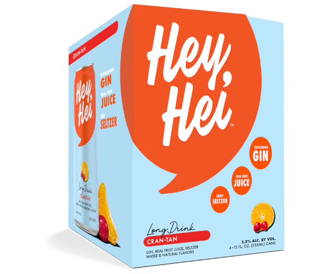 Hey Hei Long Drink Cran Tan 4-Pack Can