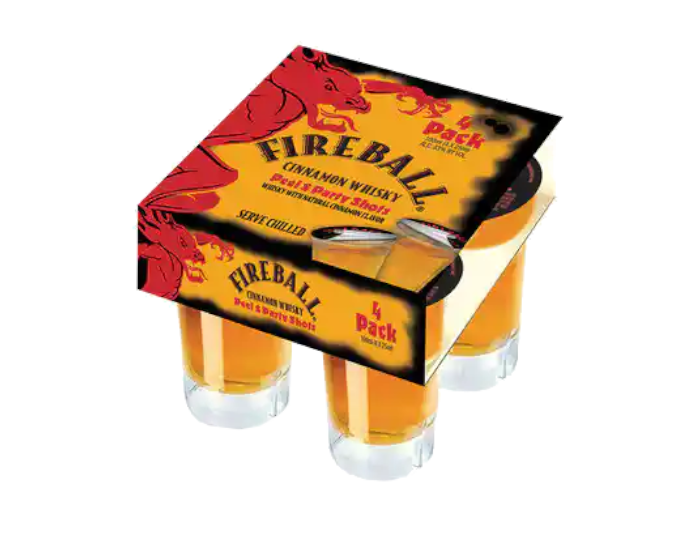 Fireball Party Shot 100ml (4x25ml)