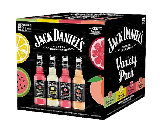 Jack Daniels Country Cocktails Variety Pack 10oz 12-Pack Bottle