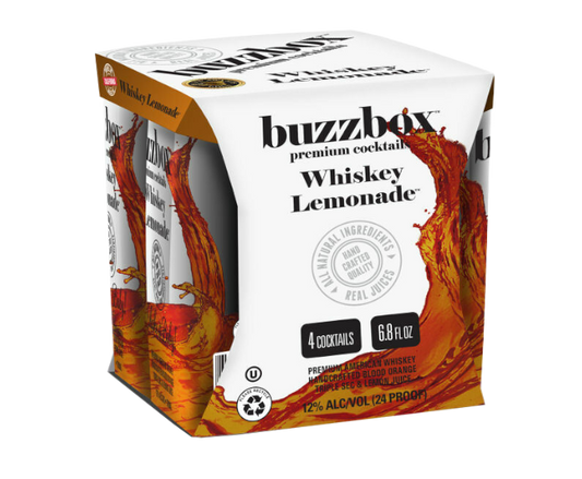 Buzzbox Whiskey Lemonade 200ml 4-Pack