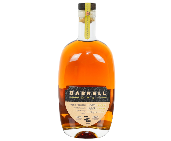 Barrell Craft 4 Years Batch #3 Cask Strength Rye 750ml