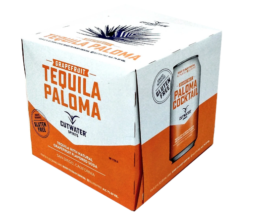 Cutwater Spirits Grapefruit Tequila Paloma 12oz 4-Pack Can