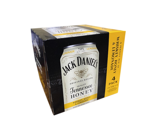 Jack Daniels Tennessee Honey and Lemonade 12oz 4-Pack Can (DNO P2 + P3)