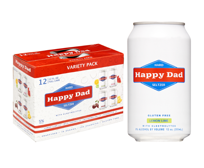 Happy Dad Hard Seltzer Lemon Lime 12oz 12-Pack Can