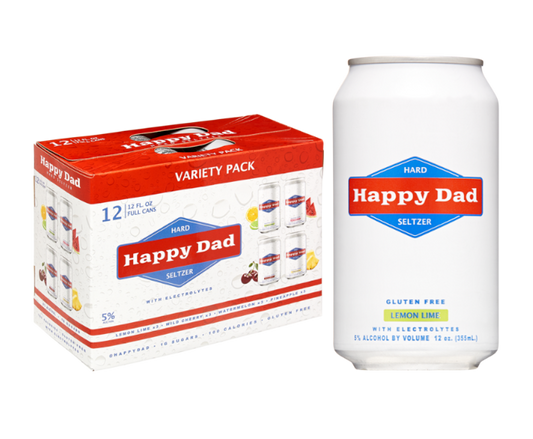 Happy Dad Hard Seltzer Lemon Lime 12oz 12-Pack Can