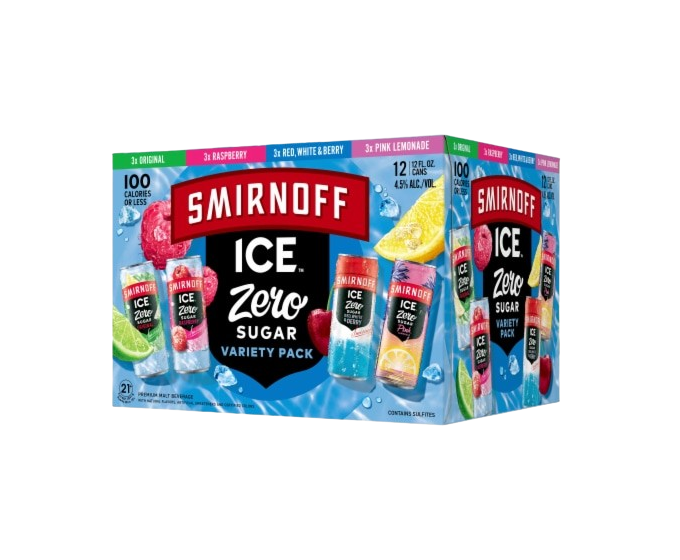 Smirnoff Ice Zero Sugar Variety 12oz 12-Pack Can