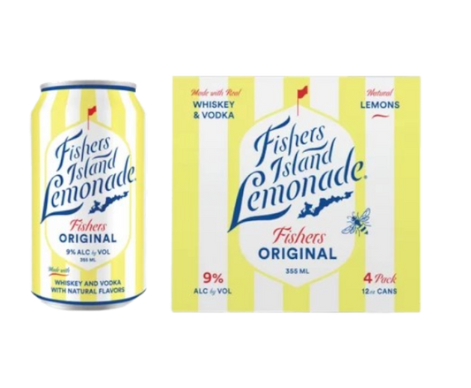 Fishers Island Original Lemonade 355ml 4-Pack Can