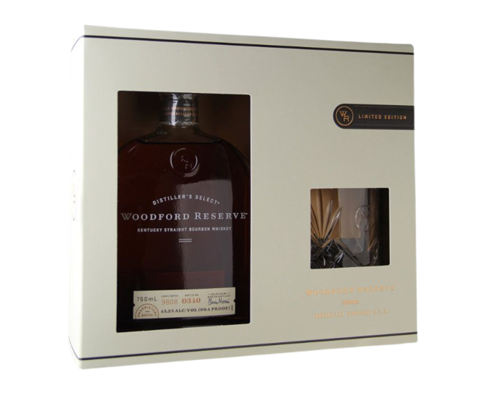 Woodford Reserve Gift 750ml (With 1 Rock Glass)