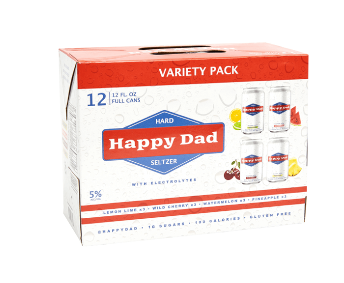 Happy Dad Hard Seltzer Variety 12oz 12-Pack Can