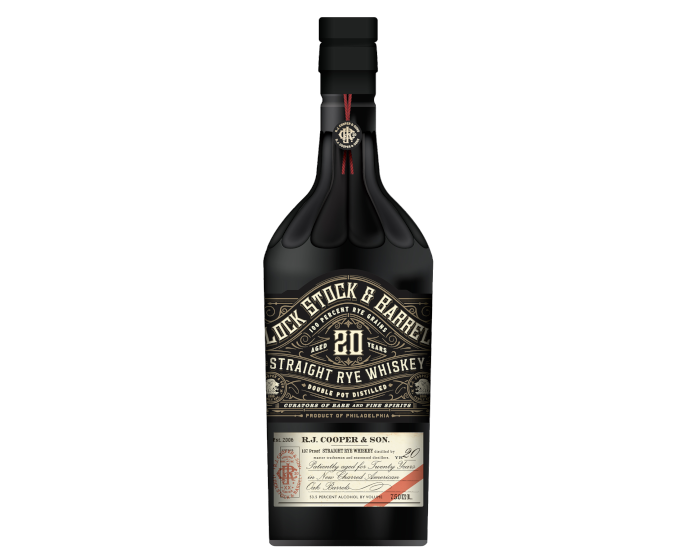 Lock Stock & Barrel 20 Years Rye 750ml (No Barcode)