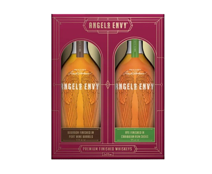 Angels Envy Bourbon and Rye Gift Set 2-Pack 375ml