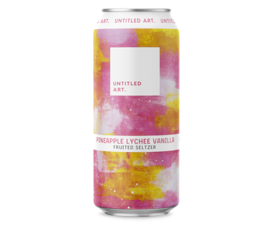 Untitled Art Pineapple Lychee Vanilla Fruited Seltzer 16oz 4-Pack Can