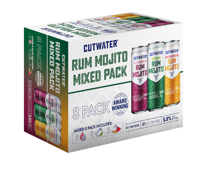 Cutwater Rum Mojito Variety 12oz 8-Pack Can