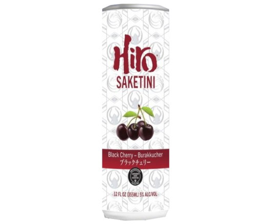 Hiro Saketini Black Cherry 12oz 4-Pack Can