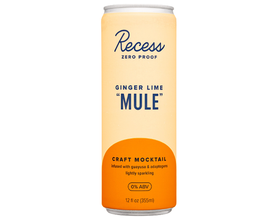 Recess Zero Proof Ginger Lime Mule 12oz 4-Pack Can