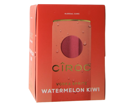 Ciroc Vodka Spritz Watermelon Kiwi 355ml 4-Pack Can